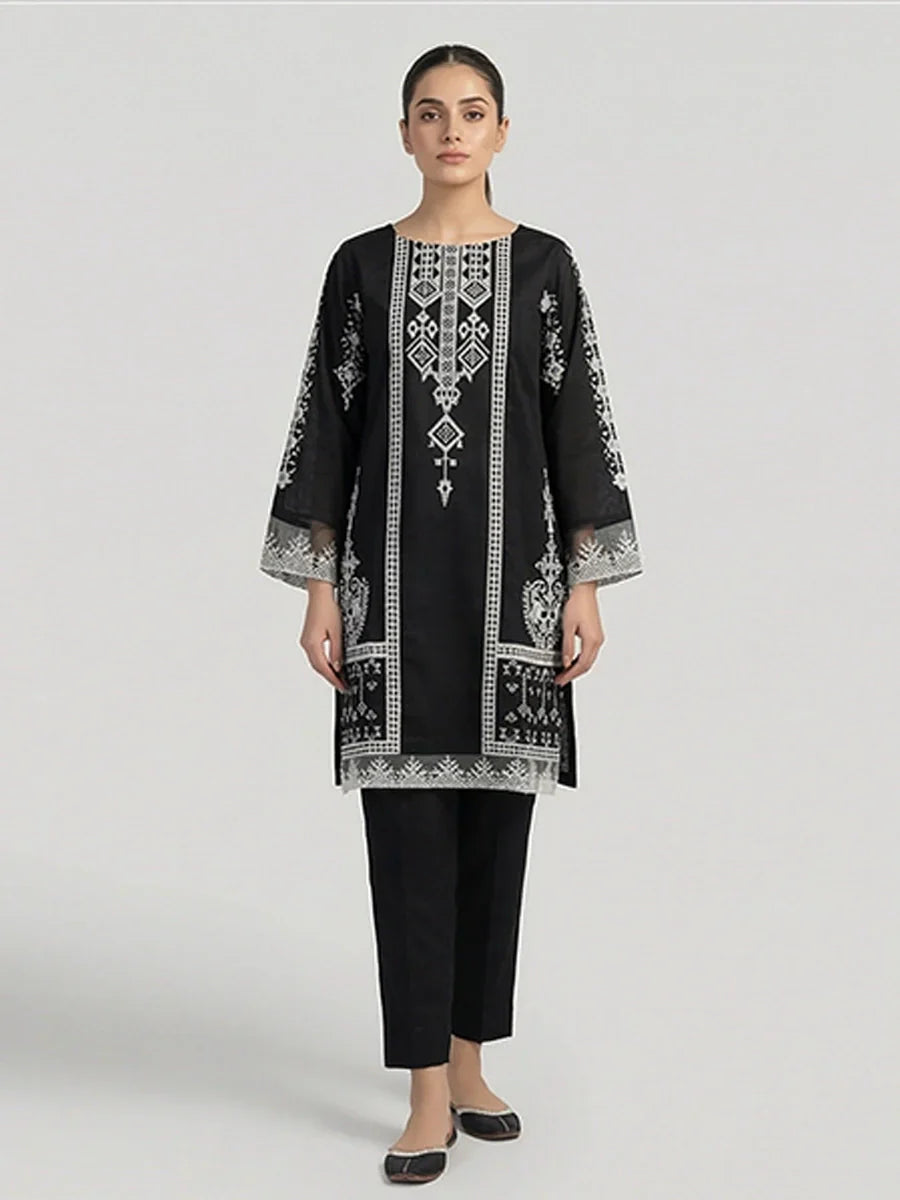Salitex Women Embroidered Cambric 2 Piece Suit PML2PEC241 - Summer Collection
