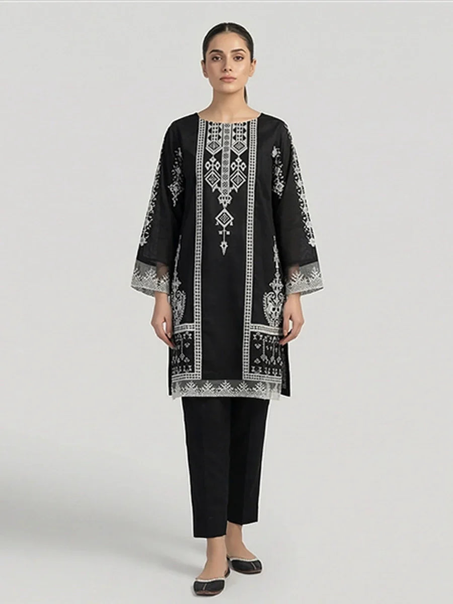 Salitex Women Embroidered Cambric 2 Piece Suit PML2PEC241 - Summer Collection