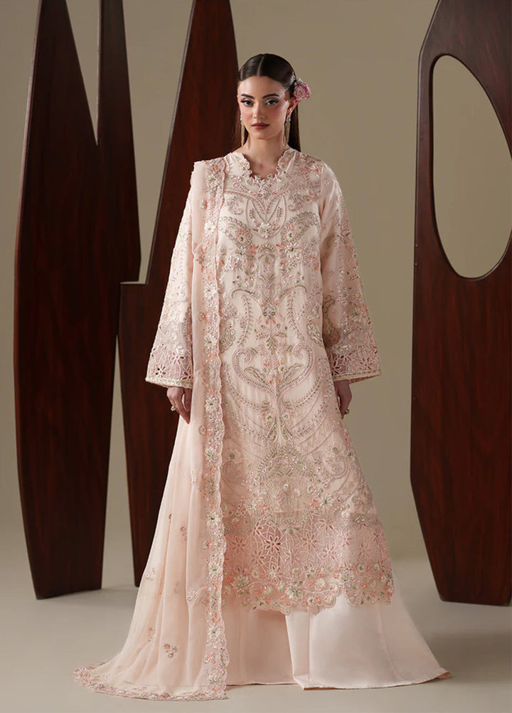 Nouvelle by Emaan Adeel Unstitched Embroidered Chiffon 3 Piece Suit EA26UNC Lumi - Festive Collection