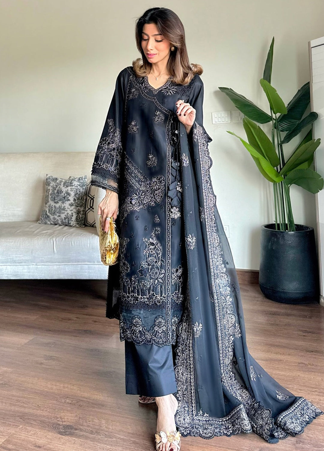 Aura of Flora by Zarizaa Unstitched Embroidered Lawn 3 Piece Suit ZORRO Lawn Collection
