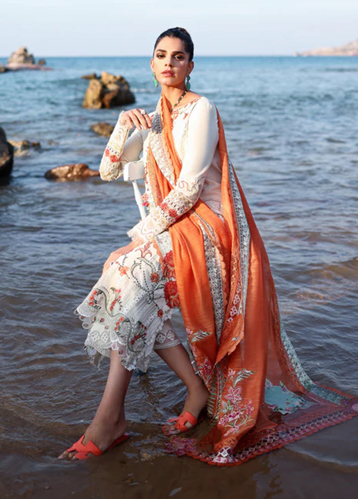 Saira Shakira Unstitched Embroidered Lawn 3 Piece Suit SSR26ULE SS-005A - Eid Collection