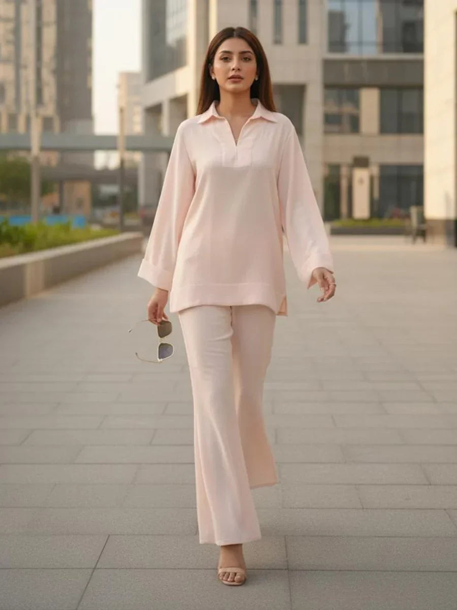 Salitex Women Embroidered Textured 2 Piece Suit WP7L2PBC325 - Summer Collection