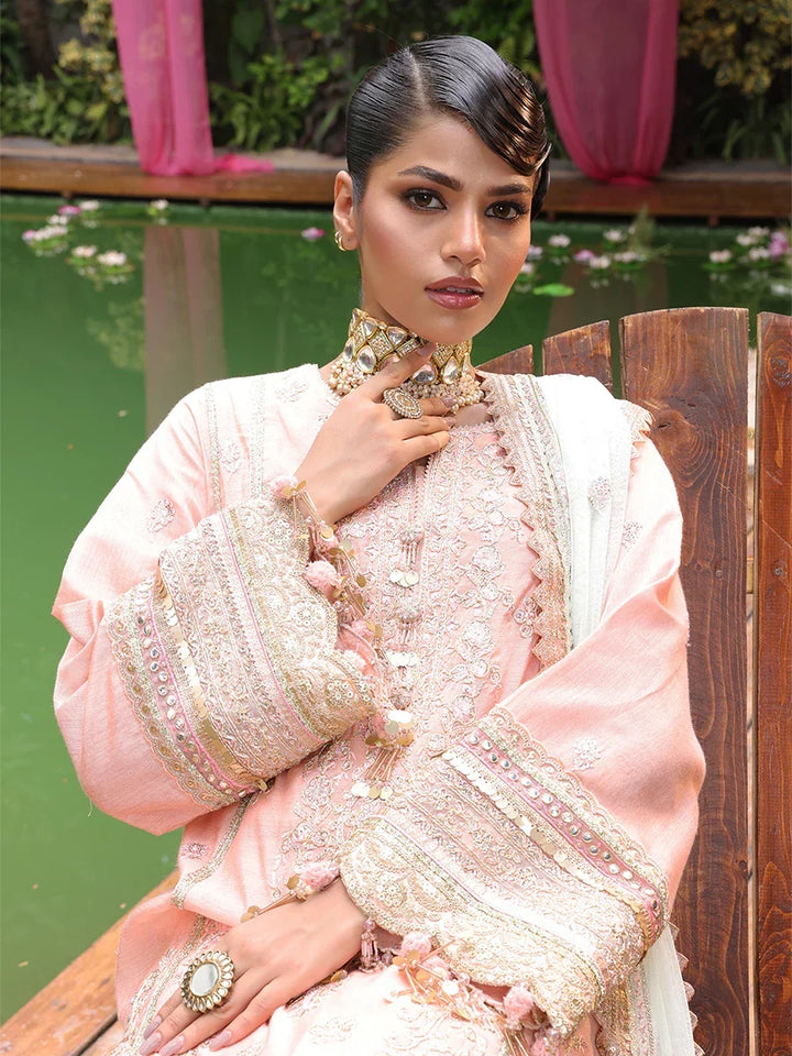 Salitex Women Embroidered Yarn Dyed 3 Piece Suit SUNS24NO003 - Summer Collection