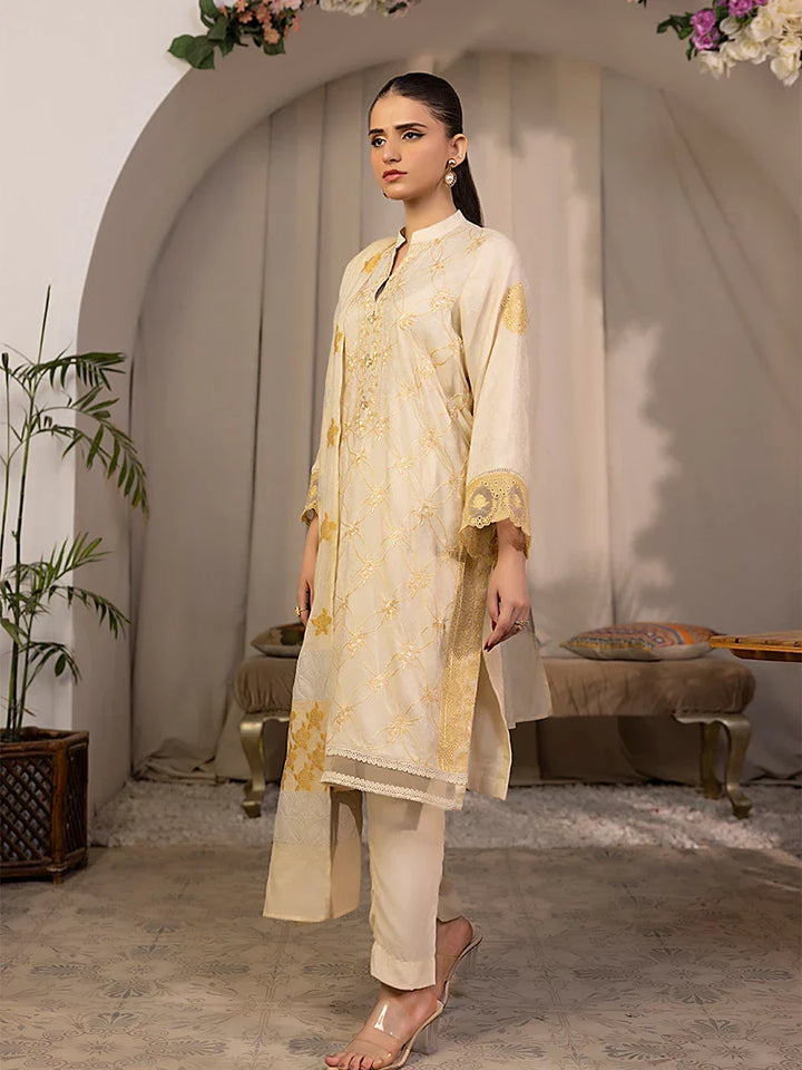 Salitex Women Embroidered Jacquard 2 Piece Suit SPL2PEC034 - Summer Collection