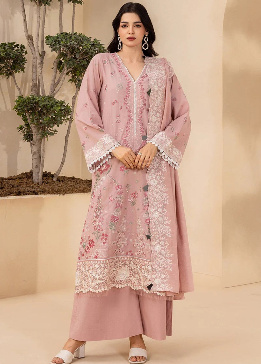 Zellbury Unstitched Embroidered Jacquard 3 Piece Suit ZB26UVIII WUS26E30658 - Casual Collection