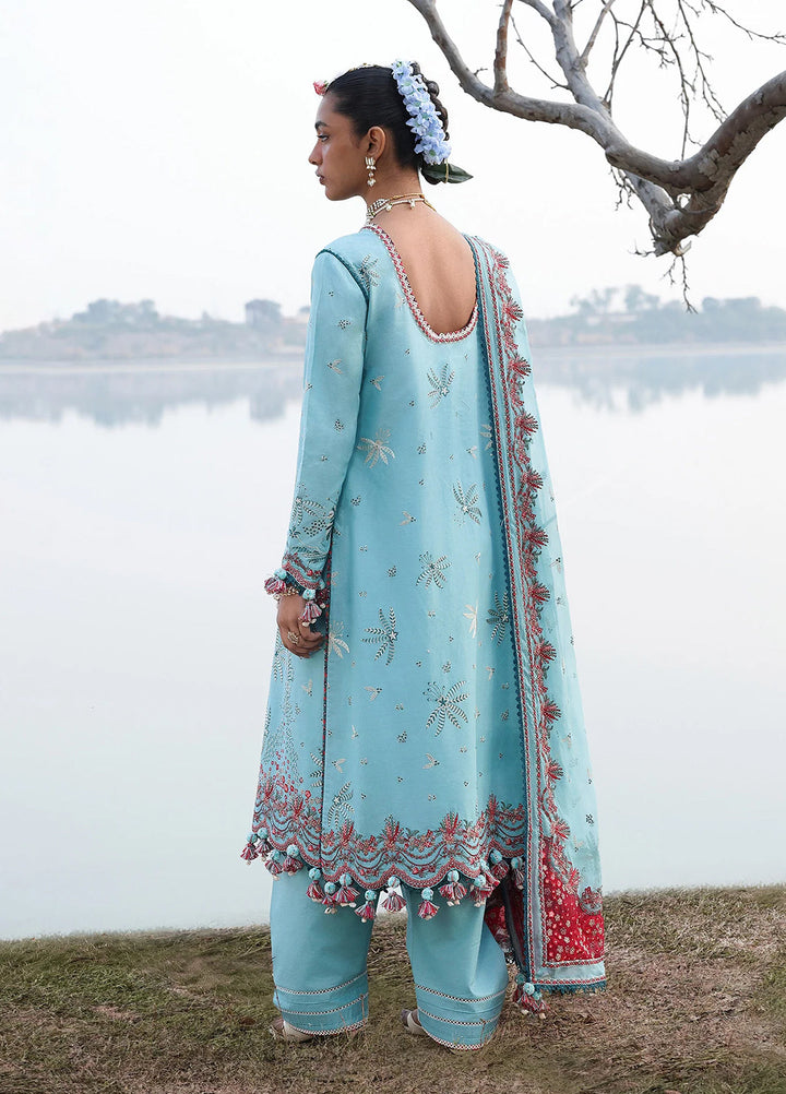 Kalabagh by Hussain Rehar Unstitched Embroidered Luxury Lawn 3 Piece Suit HR26UKL D12 Sepher - Festive Collection