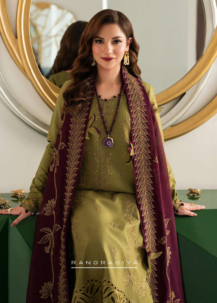 Carnation by Rang Rasiya Unstitched Embroidered Lawn 3 Piece Suit RR26UCL D6 IRHA - Eid Collection