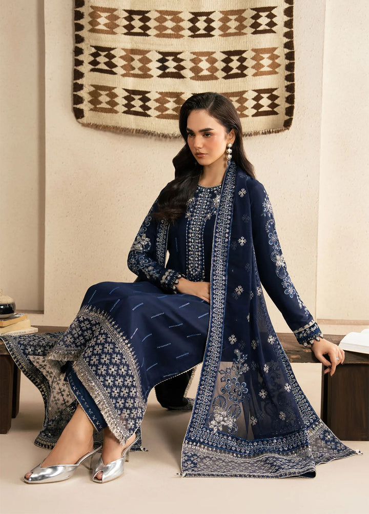 Neoma by Xenia Formals Unstitched Embroidered Raw Silk 3 Piece Suit XE26UNF 05- INALI - Festive Collection