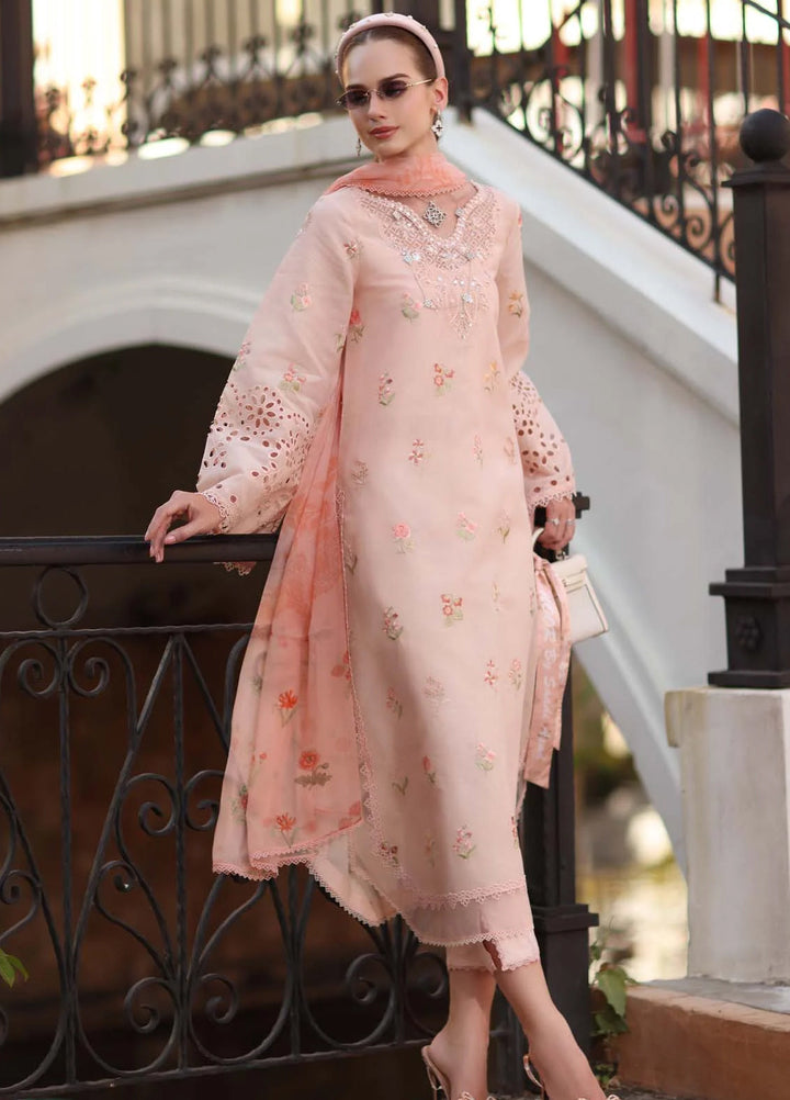 Noor by Saadia Asad Unstitched Embroidered Lawn 3 Piece Suit SA26UNE D-08B - Eid Collection
