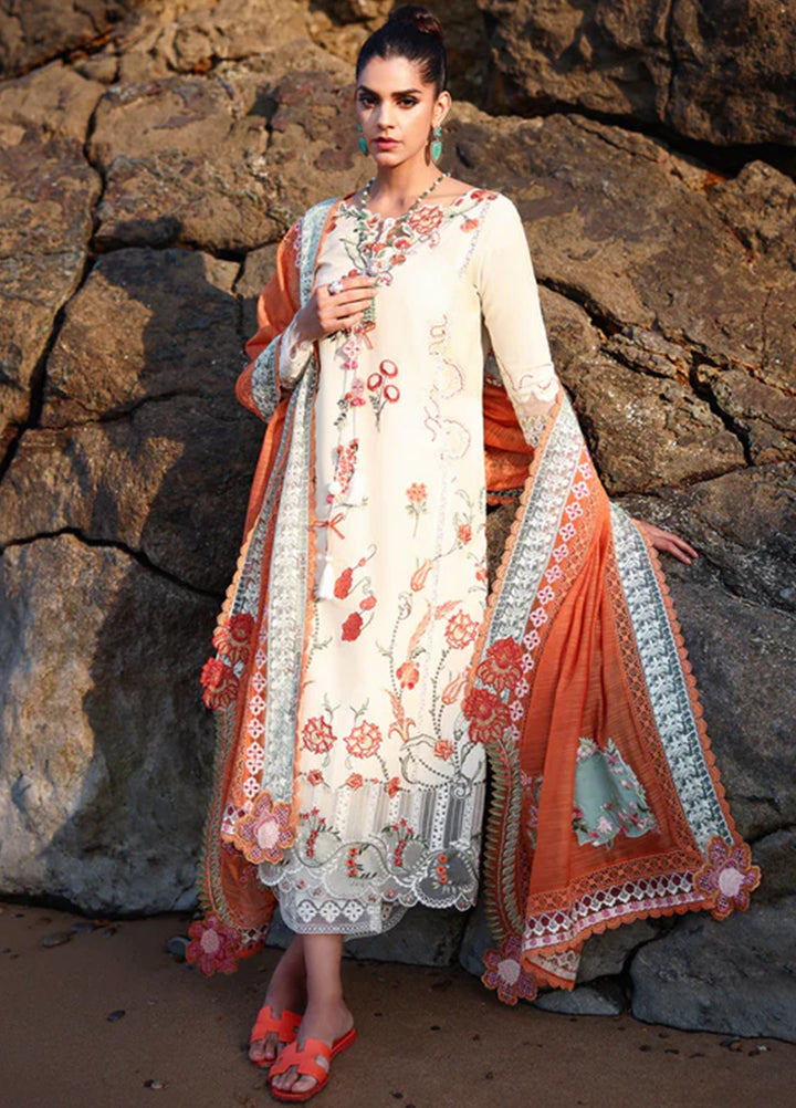 Saira Shakira Unstitched Embroidered Lawn 3 Piece Suit SSR26ULE SS-005A - Eid Collection