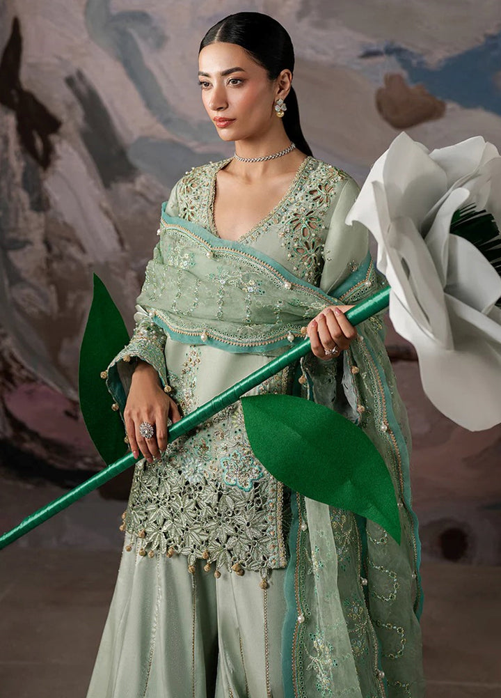 Solaris by Ayzel Unstitched Formals Silk Suits 3 Piece AAF25SW Glowen - Wedding Collection