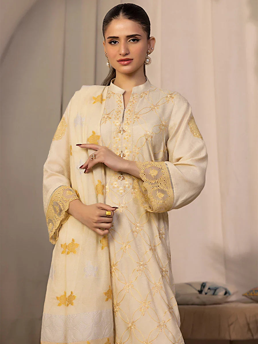 Salitex Women Embroidered Jacquard 2 Piece Suit SPL2PEC034 - Summer Collection