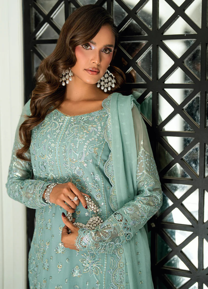 Maison d'or by Sahane RTW Embroidered Chiffon 3 Piece Suit CT-27004P DRIZZLE - Festive Collection