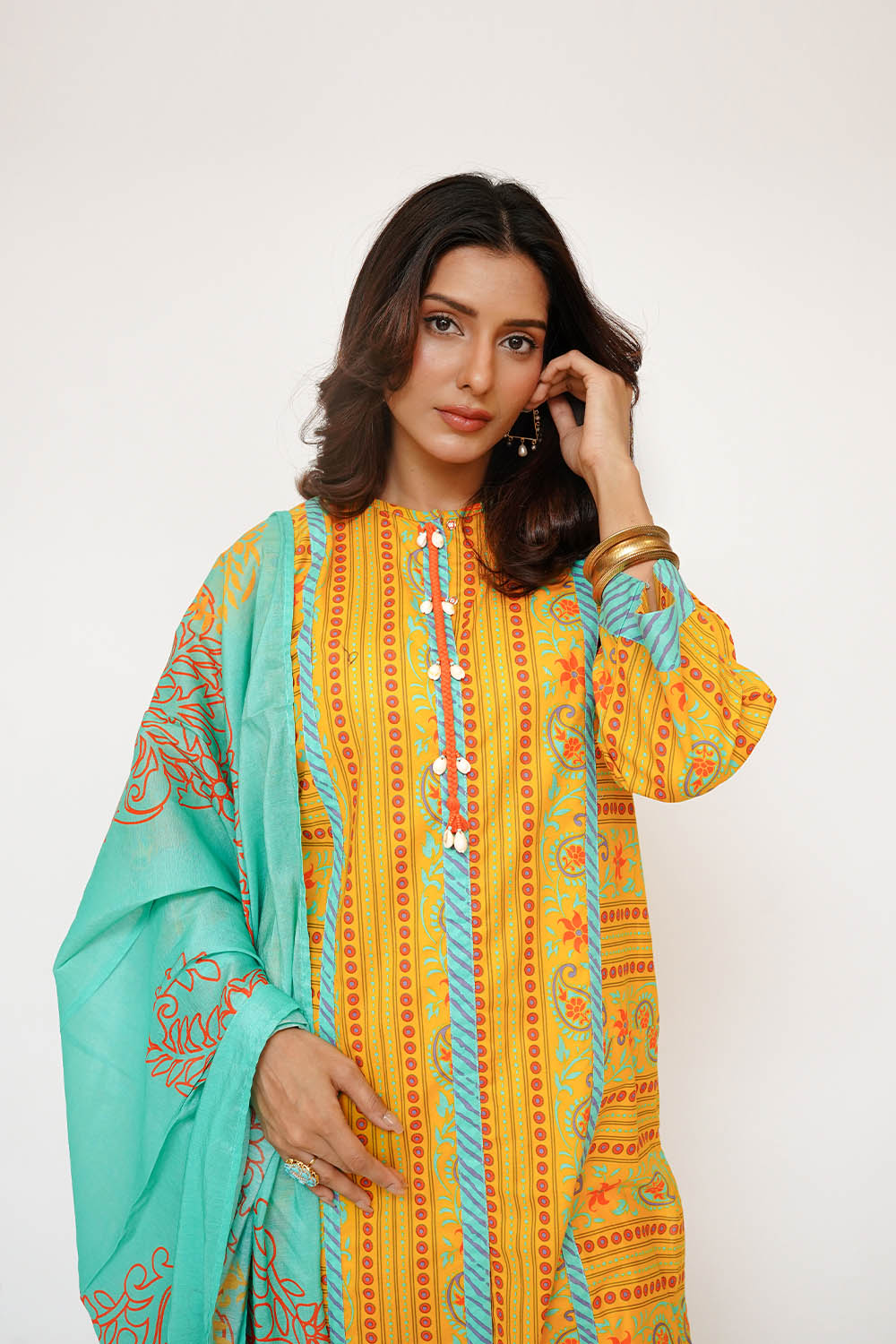Senorita Women RTW Printed Lawn Cotton 3 Piece Suit LAD-03435 Eid Collection