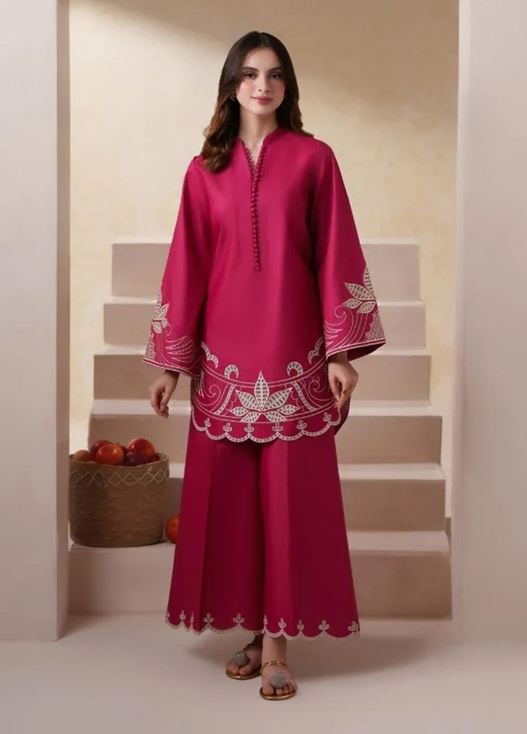 Neeshay Women RTW Embroidered Lawn 2 Piece Suit NSH26RL SB-16 - Casual Collection