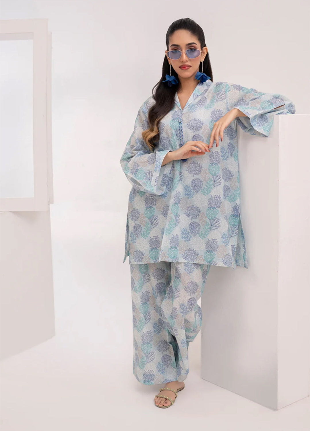 The Print Story by Shamooz RTW Printed Lawn 2 Piece Suit SHM26PL Graceful I-L-010 - Casual Collection