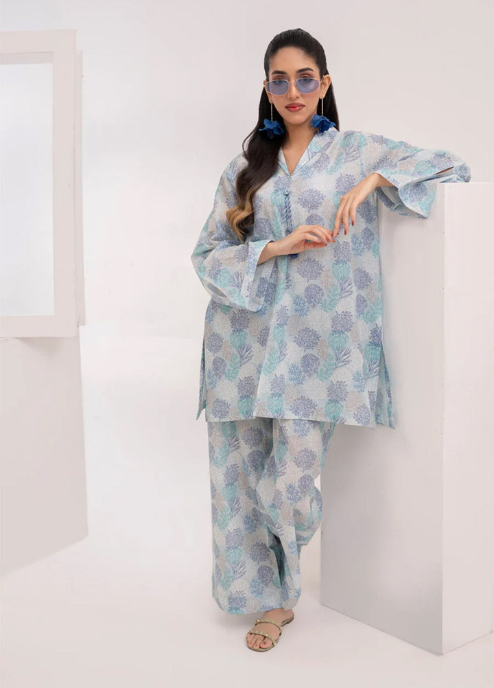 The Print Story by Shamooz RTW Printed Lawn 2 Piece Suit SHM26PL Graceful I-L-010 - Casual Collection