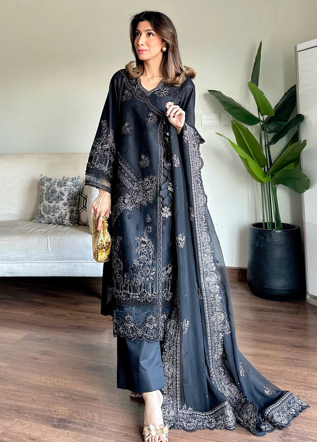 Aura of Flora by Zarizaa Unstitched Embroidered Lawn 3 Piece Suit ZORRO Lawn Collection