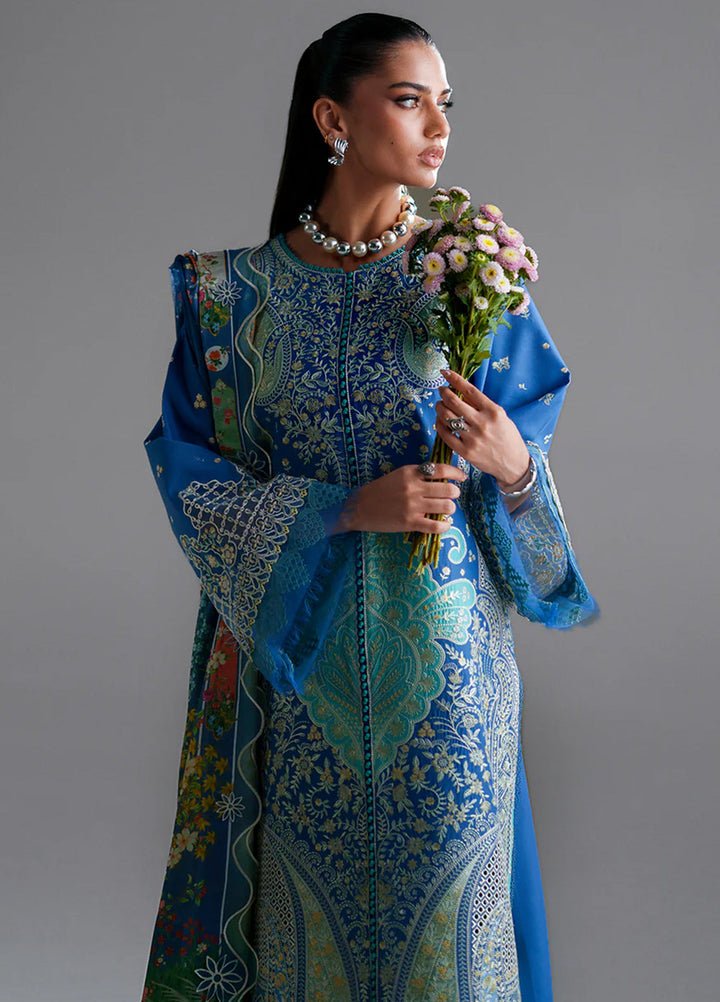 Amour by Bin Ilyas Unstitched Embroidered Lawn 3 Piece Suit BI26ULA 187A - Festive Collection