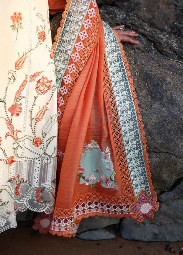 Saira Shakira Unstitched Embroidered Lawn 3 Piece Suit SSR26ULE SS-005A - Eid Collection