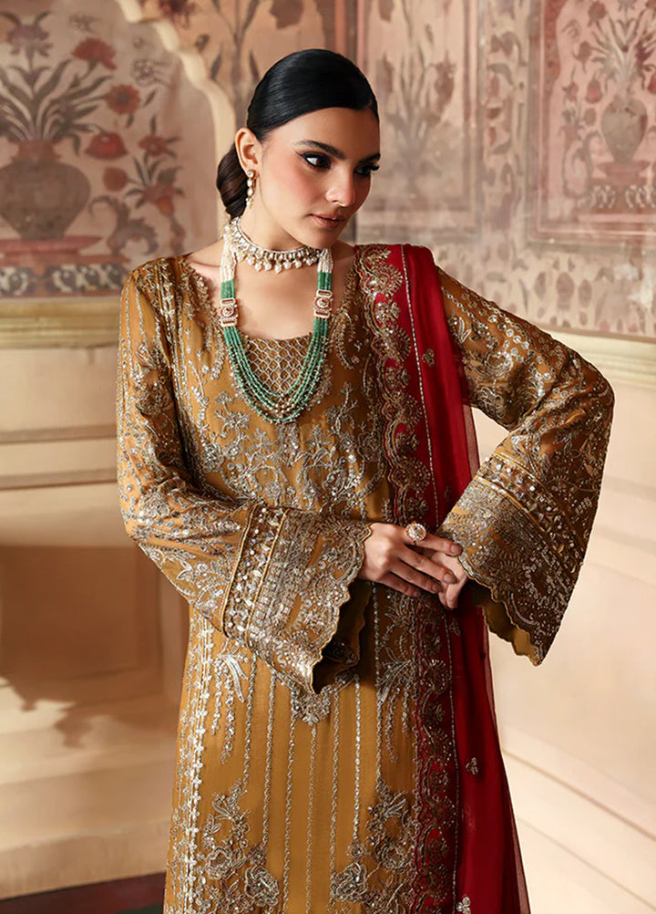 Gulaal Embroidered Chiffon Suits Unstitched 3 Piece GL25EU D-34 Dinara - Formals Collection
