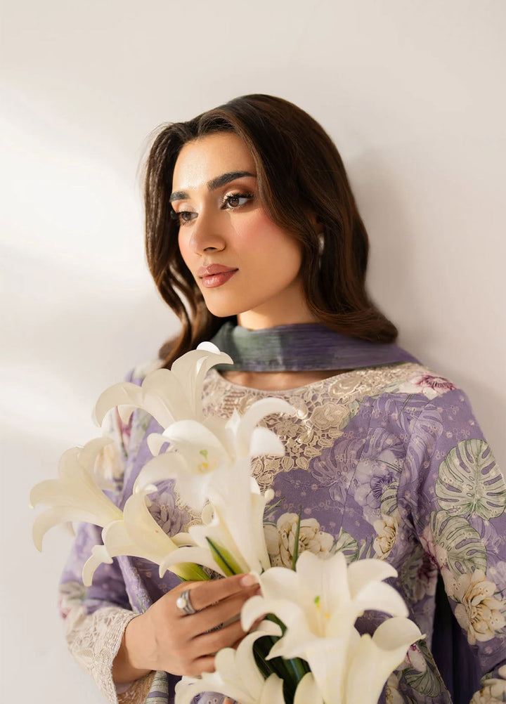 Xenia Formals Unstitched Embroidered Lawn 3 Piece Suit XE26ULS D-01 Rouvi - Summer Collection
