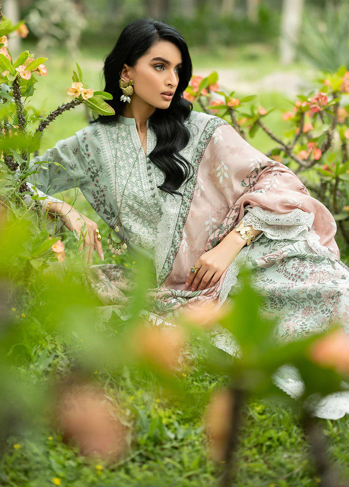 Zainab Chottani Unstitched Embroidered Lawn 3 Piece Suit ZC26ULE Ivie 13 - Eid Collection
