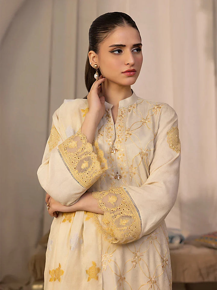 Salitex Women Embroidered Jacquard 2 Piece Suit SPL2PEC034 - Summer Collection