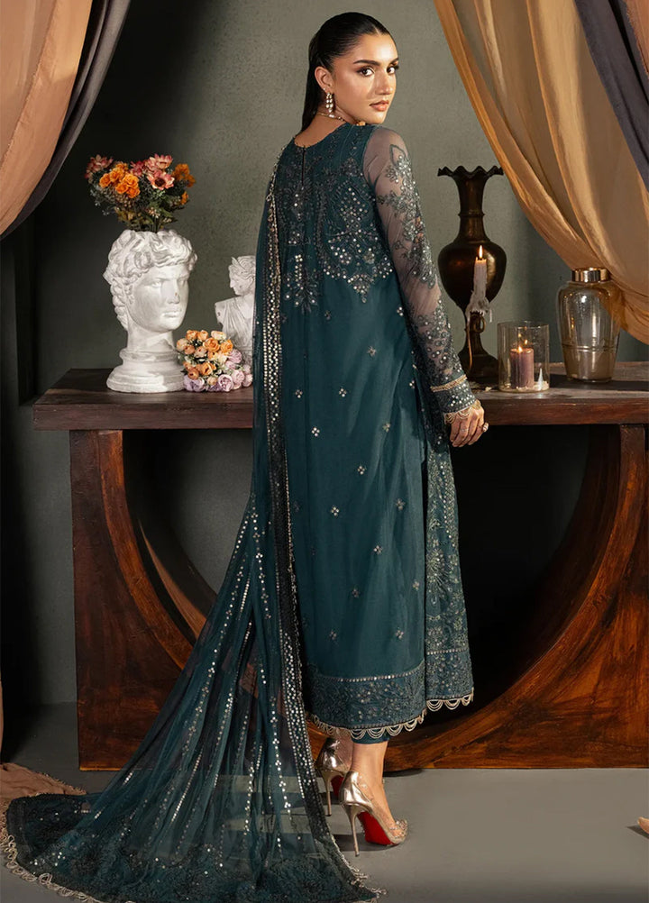 Heritage by Zarif Embroidered Net Suit Unstitched 3 Piece ZR25UF ZHF-04 Arha - Formals Collection