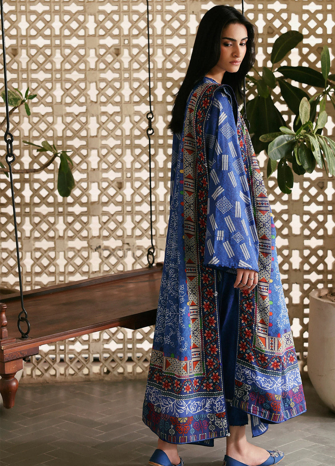 Amaya by Zaha Unstitched Printed Lawn 3 Piece Suit ZK26UAL Zaria APL26-09 - Casual Collection