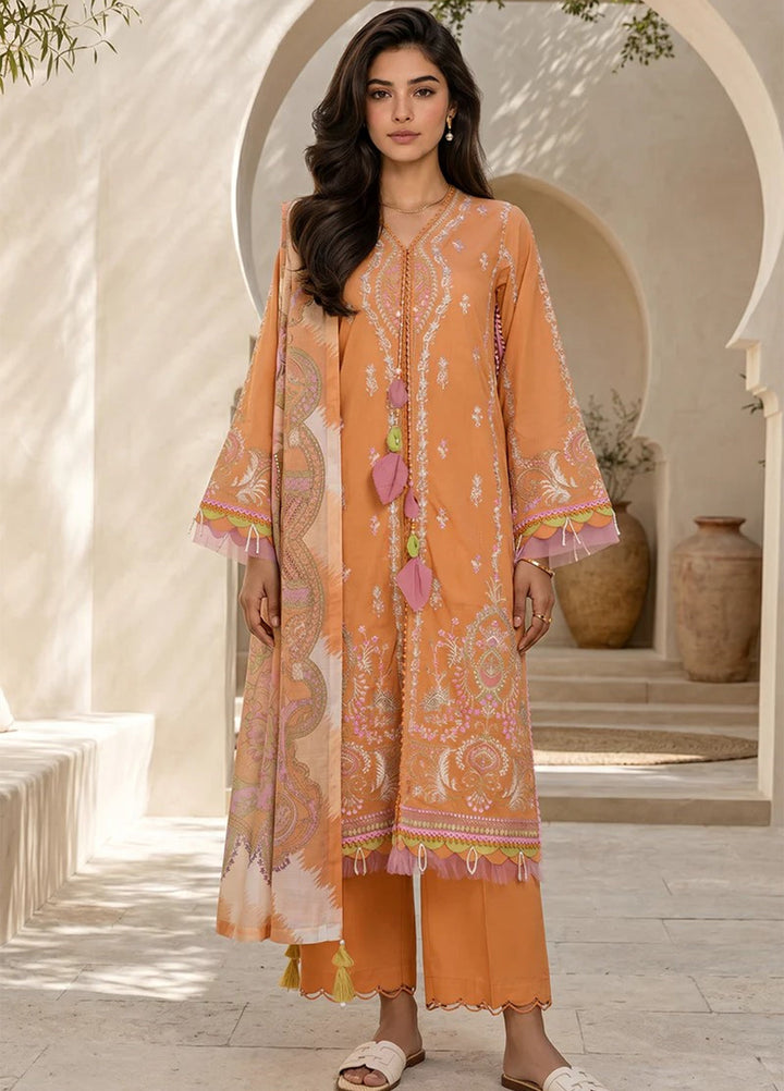 Zellbury Unstitched Printed Lawn 3 Piece Suit ZB26UC WUS26E30793 - Casual Collection