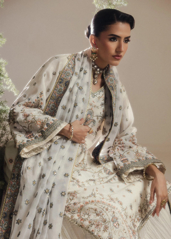 Aik Shaam by AIK Atelier Unstitched Embroidered Medium Silk 3 Piece Suit AIK26UAS C2601 - Wedding Collection