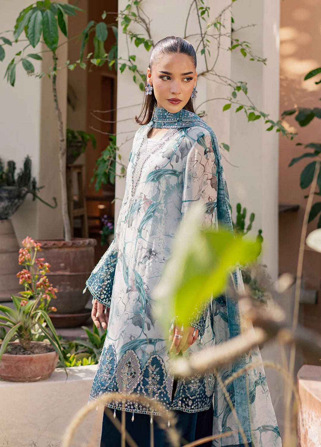 Heirloom by Daria Unstitched Embroidered Chiffon 4 Piece Suit DC26UCH DA-54 - Festive Collection