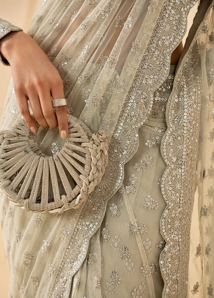 Riwayat by Zarif Unstitched Embroidered Net 4 Piece Suit ZR26URN Atash ZRF-RC-01 - Festive Collection