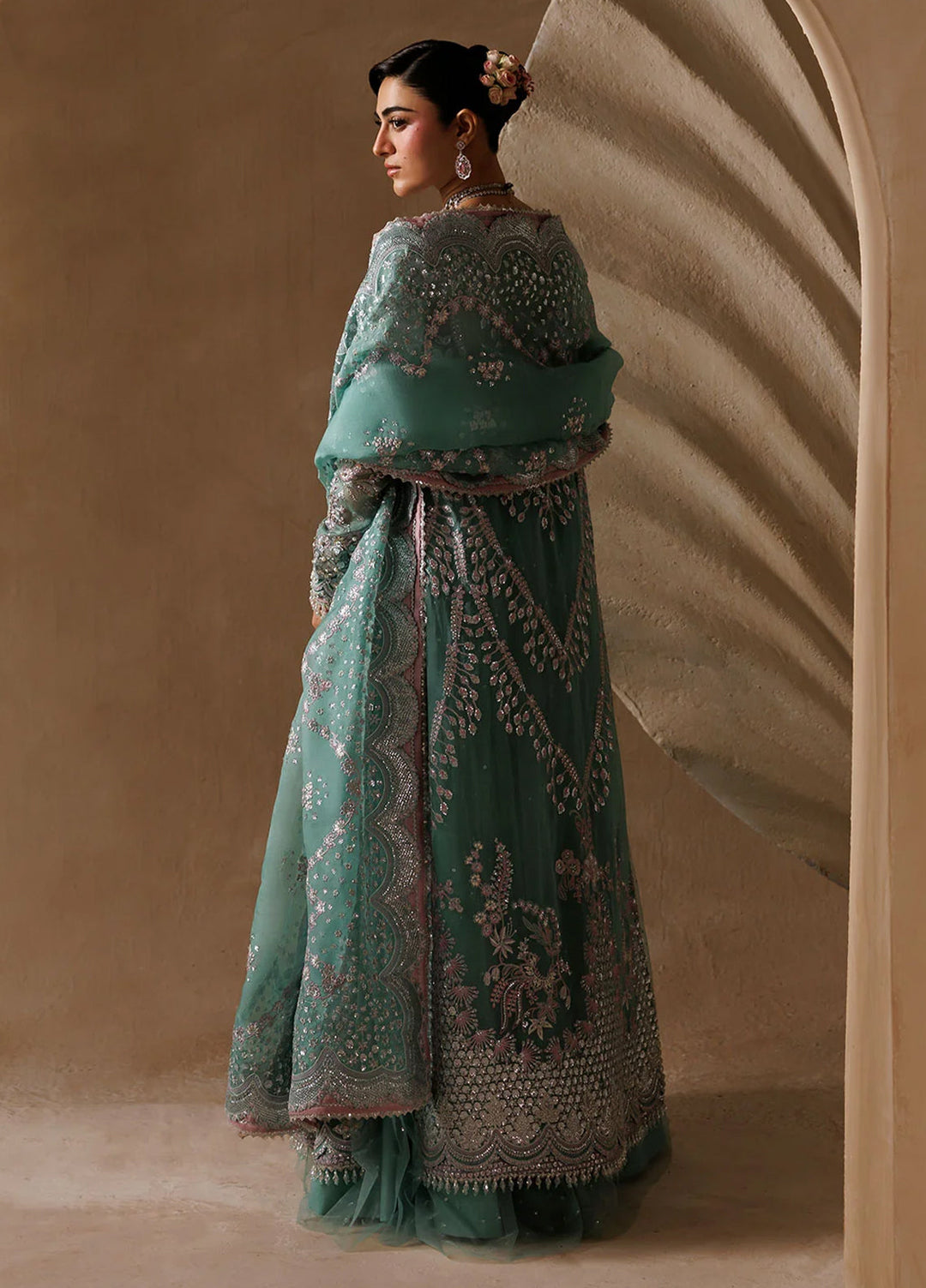 Sardinia Brides Unstitched Hand work Organza 3 Piece Suit SR26UB Juliet 1801 - Wedding Collection