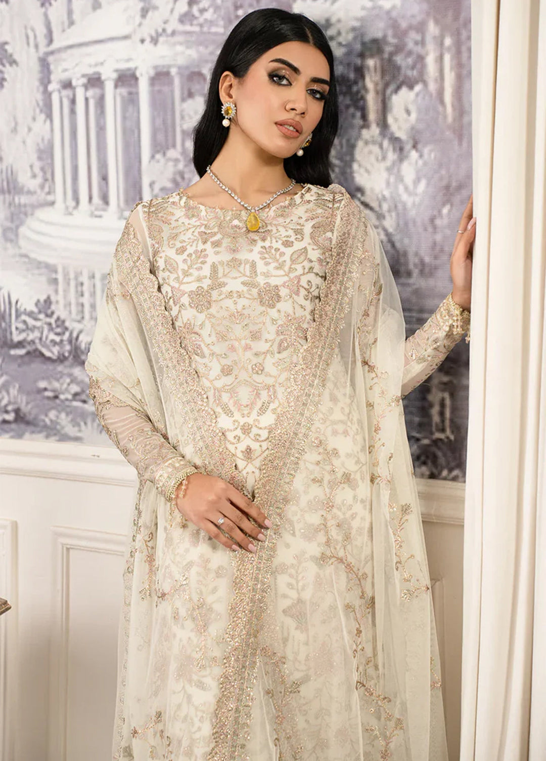 Afsanah by Zarif Embroidered  Suits Unstitched 3 Piece ZR25UF ZAF 03 Neelum - Formals Collection