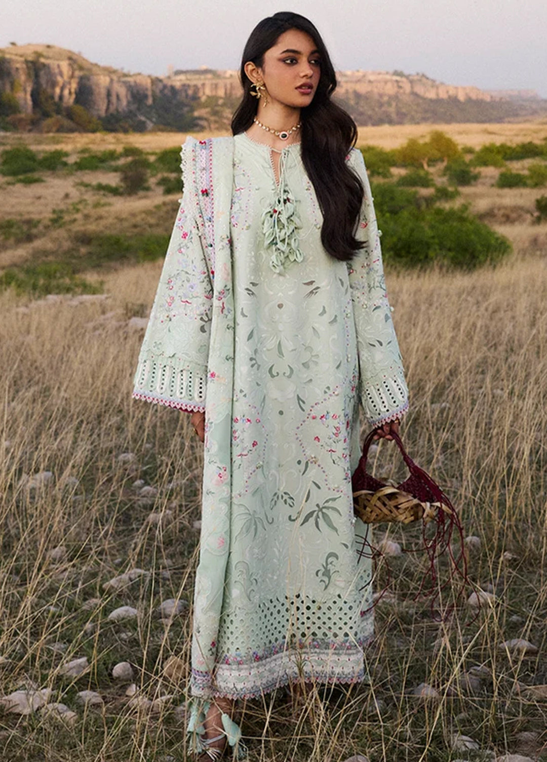 Suffuse Unstitched Embroidered Lawn 3 Piece Suit SSY26ULE Seroli - Eid Collection