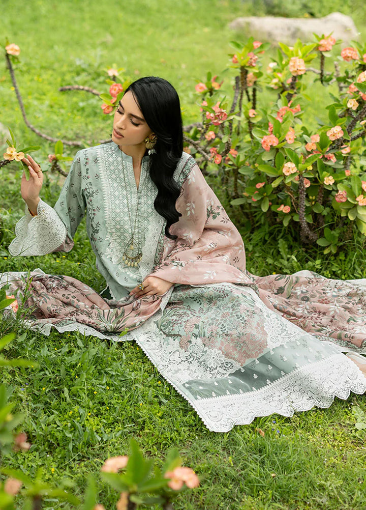 Zainab Chottani Unstitched Embroidered Lawn 3 Piece Suit ZC26ULE Ivie 13 - Eid Collection