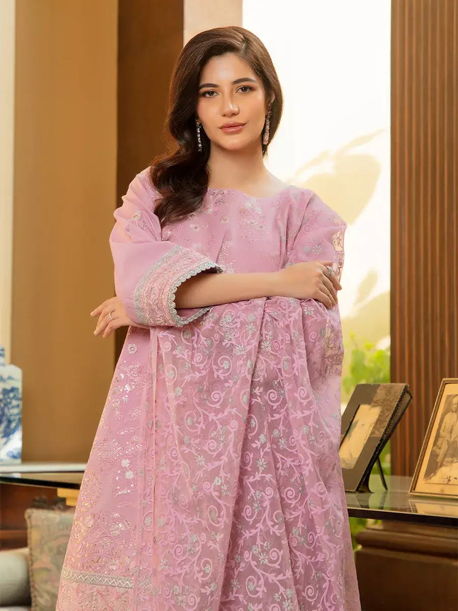 Jashn e Noor by Salitex Unstitched Embroidered 3 Piece Paper Cotton SUNW7NO093 - Summer Collection