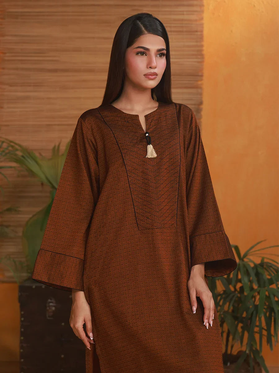 Salitex Women Solids Yarn Dyed 1 Piece Shirt WRTKBA24AL219 - Winter Collection