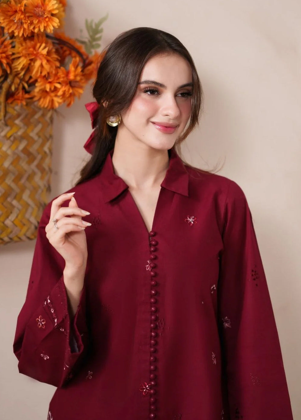 Neeshay Women RTW Embroidered Lawn 2 Piece Suit NSH26RL SB-14 - Casual Collection