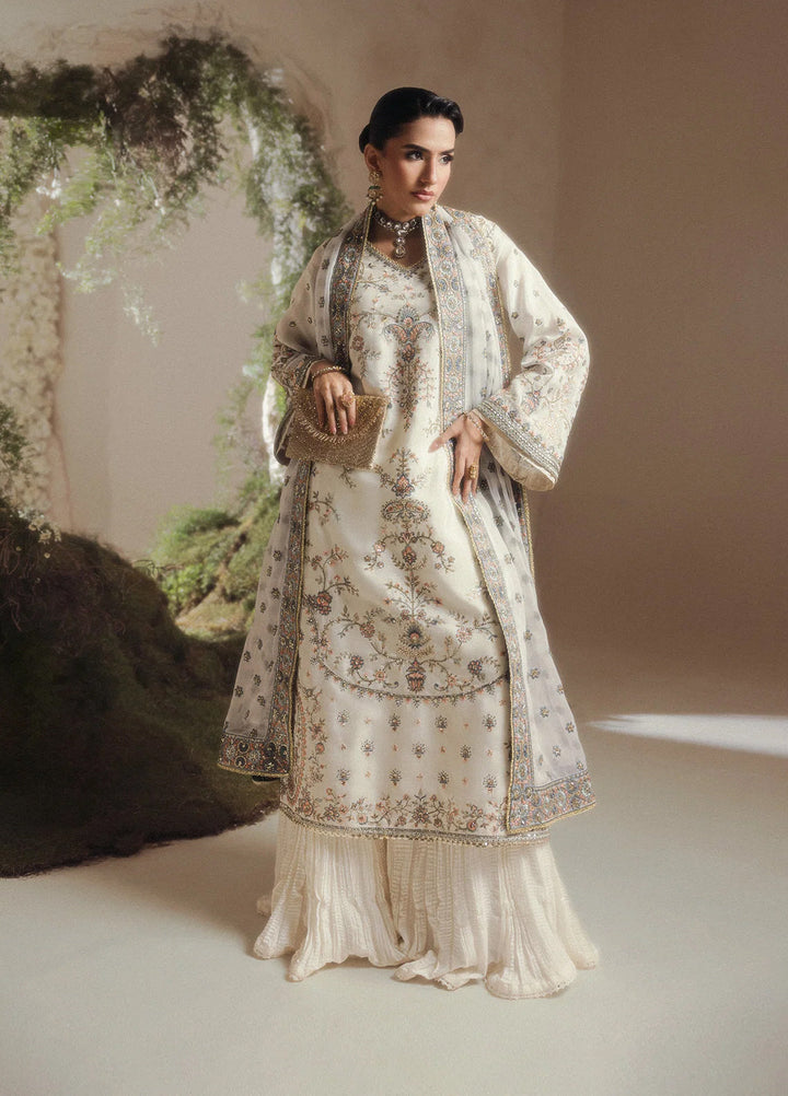 Aik Shaam by AIK Atelier Unstitched Embroidered Medium Silk 3 Piece Suit AIK26UAS C2601 - Wedding Collection