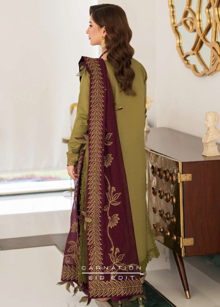 Carnation by Rang Rasiya Unstitched Embroidered Lawn 3 Piece Suit RR26UCL D6 IRHA - Eid Collection