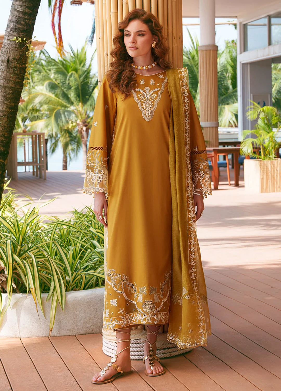 Summer Wine by Izel Unstitched Embroidered Lawn 3 Piece Suit AYLIN - Eid Collection
