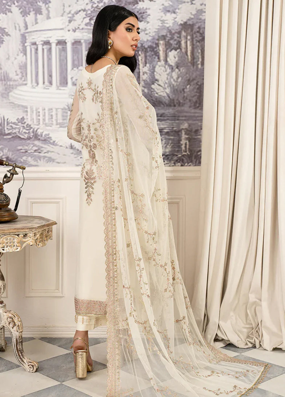 Afsanah by Zarif Embroidered  Suits Unstitched 3 Piece ZR25UF ZAF 03 Neelum - Formals Collection