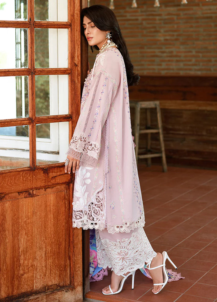 AMoi by Mushq Unstitched Embroidered Luxury Lawn 3 Piece Suit MU26AHL D-3 Opulent Whisper - Summer Collection