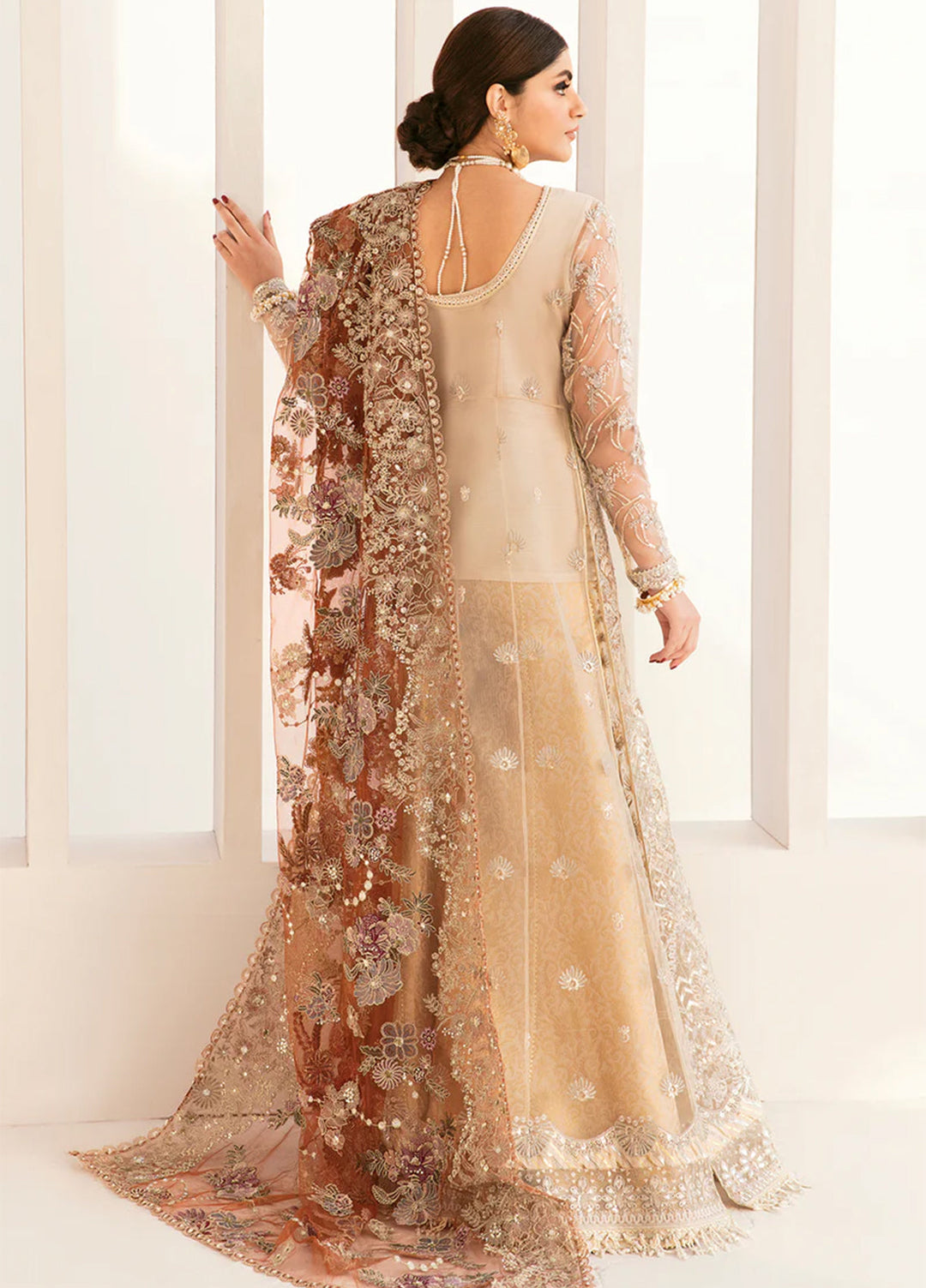 Chantelle by Baroque Unstitched Embroidered Net 3 Piece Suit BQ26UFC BQU-CH11-D03 - Festive Collection