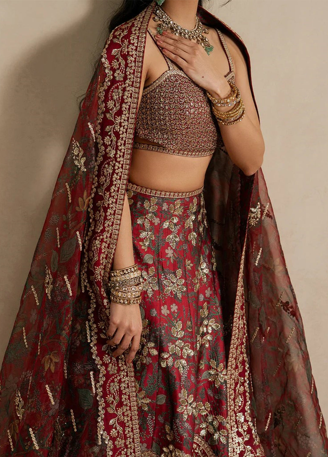 Qurbat by Ayzel Unstitched Embroidered Silk 3 Piece Suit AAF26UQ D-6 Taaruf - Festive Collection
