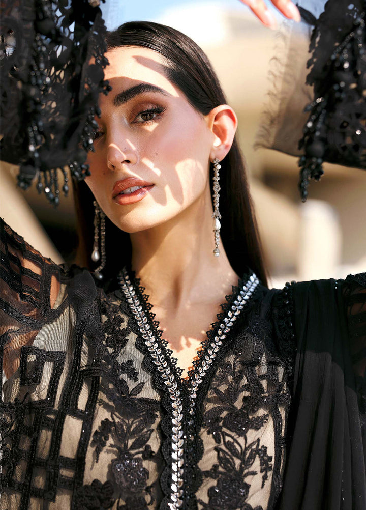 Maria B Unstitched Embroidered Luxury Lawn 3 Piece Suit MB26UEL 7B - Eid Collection