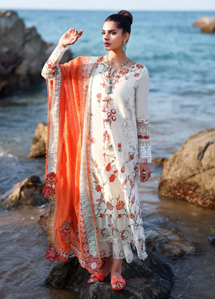 Saira Shakira Unstitched Embroidered Lawn 3 Piece Suit SSR26ULE SS-005A - Eid Collection